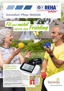 Aktueller Reha-aktiv GmbH Prospekt "Fit und mobil durch den Frühling" Seite 1 von 6 Seiten für Burgstädt