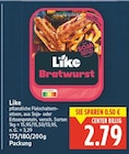 Bratwurst von Like für 2,79 € bei E center im Angebot Bratwurst von Like im aktuellen E center Prospekt