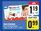 Schokolade von Kinder im aktuellen E center Prospekt für 0,99 €