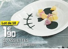 10 assiettes - Gifi à Neuilly-sur-Seine 10 assiettes en promo chez Gifi Neuilly-sur-Seine à 1,90 €