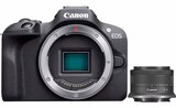 EOS R100 + RF-S 18-45 mm Spiegellose Systemkamera Angebote von Canon bei MediaMarkt Saturn Bremen für 466,00 €
