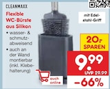 Flexible WC-Bürste aus Silikon im Angebot bei Netto Marken-Discount in Cuxhaven Flexible WC-Bürste aus Silikon Angebote von CLEANMAXX bei Netto Marken-Discount Cuxhaven für 9,99 €