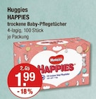 HAPPIES trockene Baby-Pflegetücher von Huggies im aktuellen V-Markt Prospekt