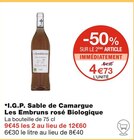I.G.P. Sable de Camargue rosé Biologique - Les Embruns dans le catalogue Monoprix