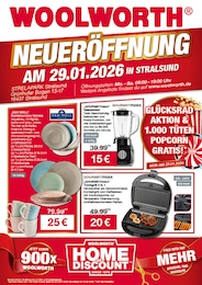 Woolworth Prospekt für Stralsund: "NEUERÖFFNUNG IN STRALSUND", 8 Seiten, 29.01.2026 - 29.01.2026