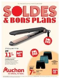 Prospectus Auchan Hypermarché, "SOLDES & BONS PLANS" à Villeneuve-sur-Lot et alentours, 24 pages, 24/06/2026 - 21/07/2026 Catalogue Auchan Hypermarché "SOLDES & BONS PLANS" à Villeneuve-sur-Lot et alentours, 24 pages, 24/06/2026 - 21/07/2026