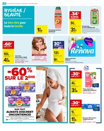 Prix et réduction Shampooing dans le prospectus Carrefour Market en cours Offre Shampooing dans le catalogue Carrefour Market du moment à la page 50