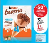 Cones Crème Glacée - KINDER BUENO en promo chez Super U Mérignac à 5,47 €