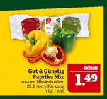Paprika Mix im Angebot bei Marktkauf in Altenburg Paprika Mix Angebote von Gut & Günstig bei Marktkauf Altenburg für 1,49 €