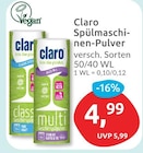 Spülmaschinen-Pulver von Claro im aktuellen budni Prospekt für 4,99 €