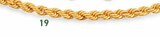 collier maille corde, 42 cm, or jaune 4,33 g dans le catalogue E.Leclerc