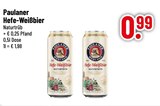 Hefe-Weißbier von Paulaner im aktuellen Trinkgut Prospekt für 0,99 €