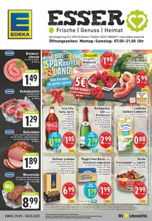 Coca Cola im EDEKA Prospekt "Aktuelle Angebote" mit 24 Seiten (Erkelenz)