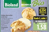 Dinkel-Kartoffelbrötchen im E center Prospekt Dinkel-Kartoffelbrötchen von EDEKA Bio im aktuellen E center Prospekt für 0,53 €