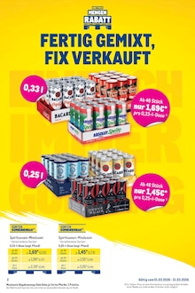 Bacardi im METRO Prospekt "Monatsmix März" mit 20 Seiten (Stuttgart)