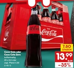 Aktuelles Coca-Cola oder Coca Cola Zero Angebot bei Netto Marken-Discount in Würzburg ab 13,99 €