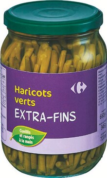 Haricots verts extra-fins - Carrefour Market à Lille Haricots verts extra-fins en promo chez Carrefour Market Lille à 3,30 €