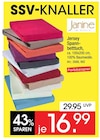 Jersey Spannbetttuch im Angebot bei Zurbrüggen in Bochum Jersey Spannbetttuch Angebote von Janine bei Zurbrüggen Bochum für 16,99 €