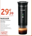 Machine à expresso portable - Koolcook en promo chez Intermarché Express Nanterre à 29,99 €