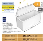 Kühl-/Gefriertruhe GHF 2500 Angebote von METRO Professional bei Metro Jena für 543,49 €