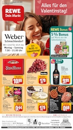 REWE Prospekt "Dein Markt" für Oberhausen, 33 Seiten, 10.02.2025 - 15.02.2025