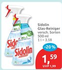 Glas-Reiniger von Sidolin im aktuellen budni Prospekt