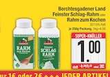Feinster Schlag-Rahm von Berchtesgadener Land im aktuellen EDEKA Prospekt für 1,00 €