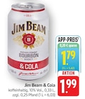 Cola im Angebot bei EDEKA in Rottenburg Cola Angebote von Jim Beam bei EDEKA Rottenburg für 1,79 €