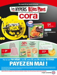 Catalogue Supermarchés Cora en cours à Clichy-sous-Bois et alentours, PETITS PRIX, 40 pages, 20/02/2024 - 26/02/2024