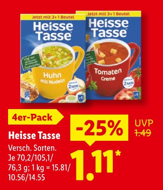 Heisse Tasse Huhn mit Nudeln