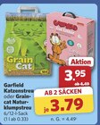 Garfield Katzenstreu oder Grain-cat Naturklumpstreu im Angebot bei combi in Bremen Garfield Katzenstreu oder Grain-cat Naturklumpstreu Angebote von Garfield bei combi Bremen für 3,79 €
