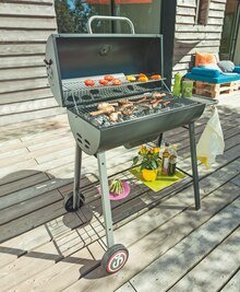 Mr Bricolage Liézey - Barbecue charbon de bois Michigan Promo Barbecue charbon de bois Michigan dans le catalogue Mr Bricolage "On vous met au vert sans vous mettre dans le rouge." à Liézey