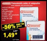 Pansements soins et ampoules - SENSOMED en promo chez Norma Metz à 1,49 €