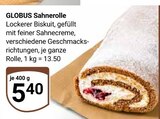 Sahnerolle im Angebot bei GLOBUS in Erftstadt Sahnerolle Angebote von GLOBUS bei GLOBUS Erftstadt für 5,40 €