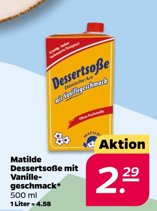 Dessertsauce mit Vanillegeschmack