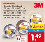Gewebe-Klebeband im Angebot bei Netto Marken-Discount in Potsdam Gewebe-Klebeband Angebote von 3M bei Netto Marken-Discount Potsdam für 1,49 €