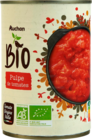 AUCHAN BIO PULPE DE TOMATES - AUCHAN BIO en promo chez Auchan Hypermarché Aix-en-Provence à 2,18 €