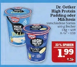 High Protein Pudding von Dr. Oetker für 1,99 € bei Marktkauf im Angebot High Protein Pudding von Dr. Oetker im aktuellen Marktkauf Prospekt