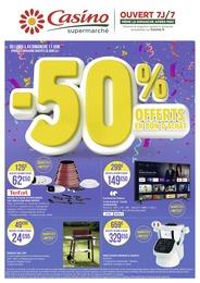 Prix et réduction Aménagement Extérieur dans le prospectus Casino Supermarchés en cours Offre Aménagement Extérieur dans le catalogue Casino Supermarchés du moment à la page 1