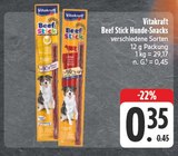 EDEKA Wachau - Beef Stick Hunde-Snacks Angebot im Prospekt Beef Stick Hunde-Snacks bei EDEKA im Wachau Prospekt für 0,35 €