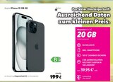 iPhone 15 128 GB bei Telebaumann im Prospekt "" für 199,00 €