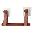 Dérouleur de papier WC bambou lanière simili cuir - Maxi Bazar à Noisy-le-Grand Dérouleur de papier WC bambou lanière simili cuir en promo chez Maxi Bazar Noisy-le-Grand à 3,49 €
