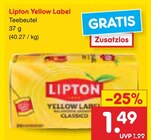 Yellow Label Teebeutel Angebote von Lipton bei Netto Marken-Discount Aurich für 1,49 €