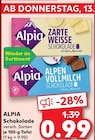 Schokolade Angebote von Alpia bei Kaufland Freiburg für 0,99 €