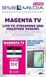 Aktueller BSB mobilfunk Elektromärkte Prospekt in Bad Doberan und Umgebung, "MAGENTA TV" mit 8 Seiten, 01.01.2026 - 12.01.2026