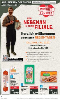 Bratwurst im aktuellen Kaufland Prospekt (Hamm) Bratwurst im Kaufland Prospekt "Aktuelle Angebote" mit 52 Seiten (Hamm)