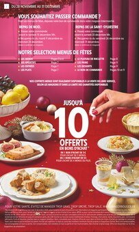 Prospectus Intermarché Super de la semaine "MENU À PARTIR DE 10€ PAR PERSONNE" avec 2 pages, valide du 28/11/2025 au 31/12/2025 pour Pont-de-Roide et alentours