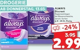 Discreet von always im aktuellen Kaufland Prospekt