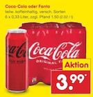 Coca-Cola im Angebot bei Netto Marken-Discount in Saalfeld Coca-Cola Angebote von Coca-Cola bei Netto Marken-Discount Saalfeld für 3,99 €