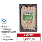 Original Thüringer Rostbratwurst von  im aktuellen METRO Prospekt für 5,87 €